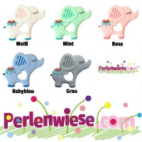 Beißanhänger Silikon Elefant